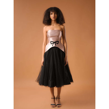 Natalia Livingston Audrey Rose Gold Corset Top with Skirt