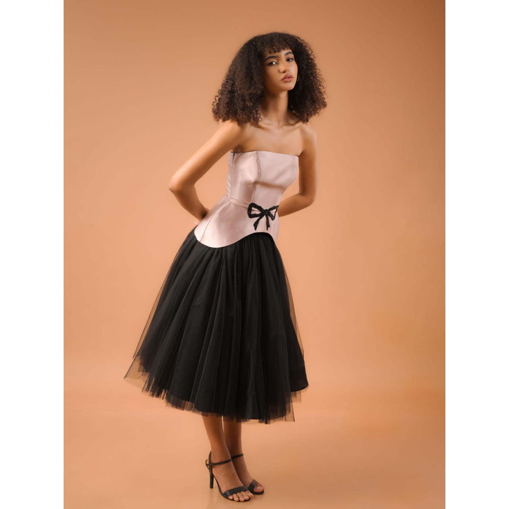 Natalia Livingston Audrey Rose Gold Corset Top with Skirt