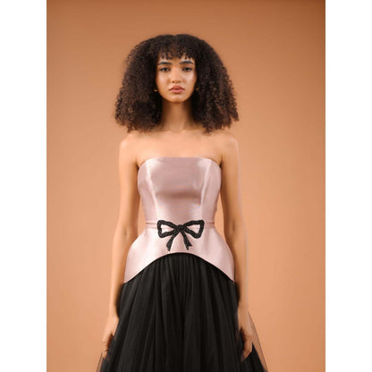 Natalia Livingston Audrey Rose Gold Corset Top with Skirt