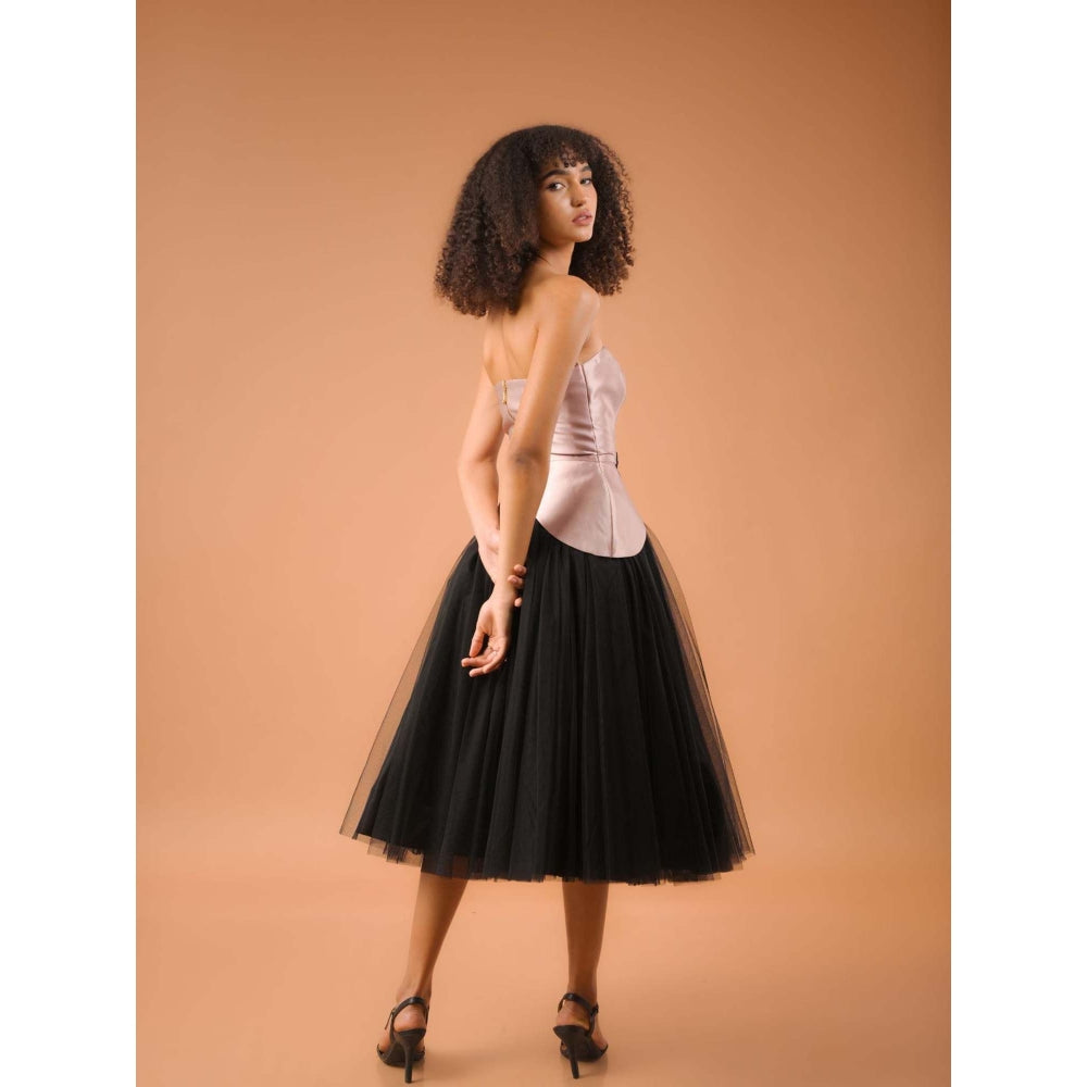 Natalia Livingston Audrey Rose Gold Corset Top with Skirt