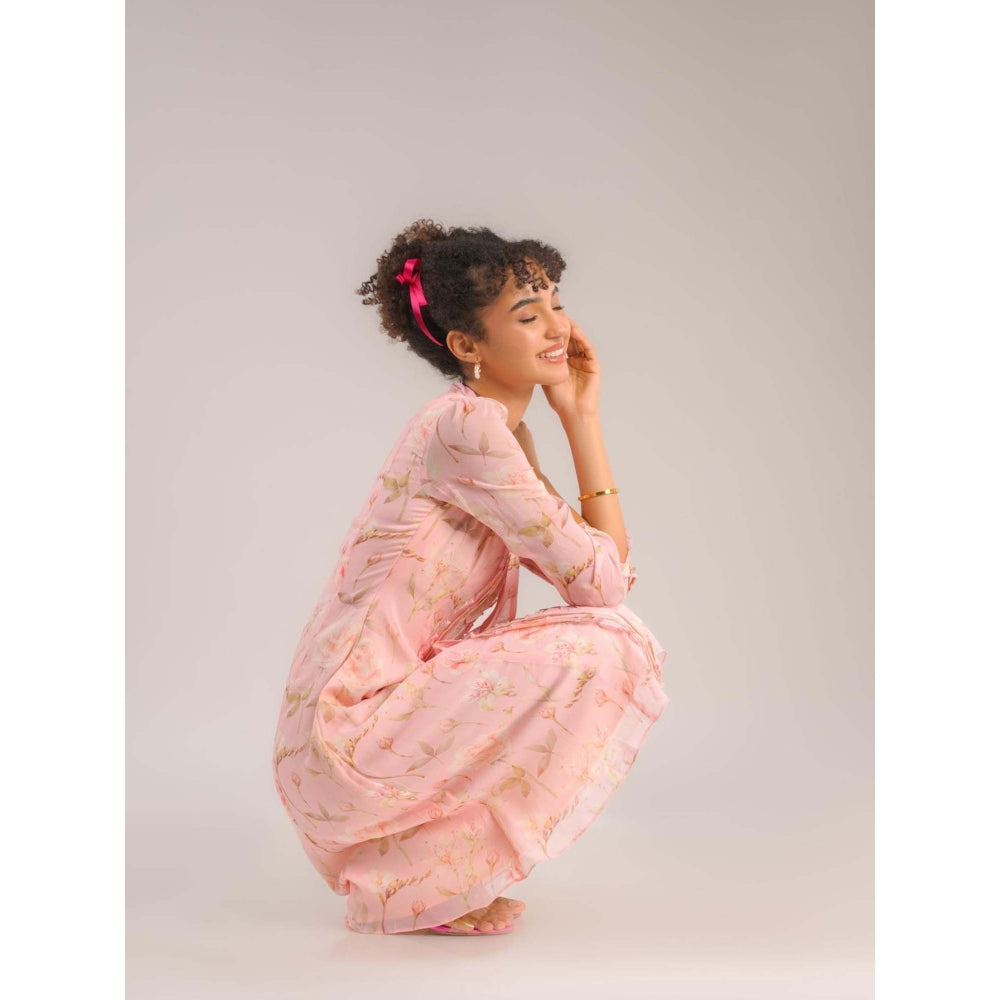 Natalia Livingston Dahlia Pink Floral Dress