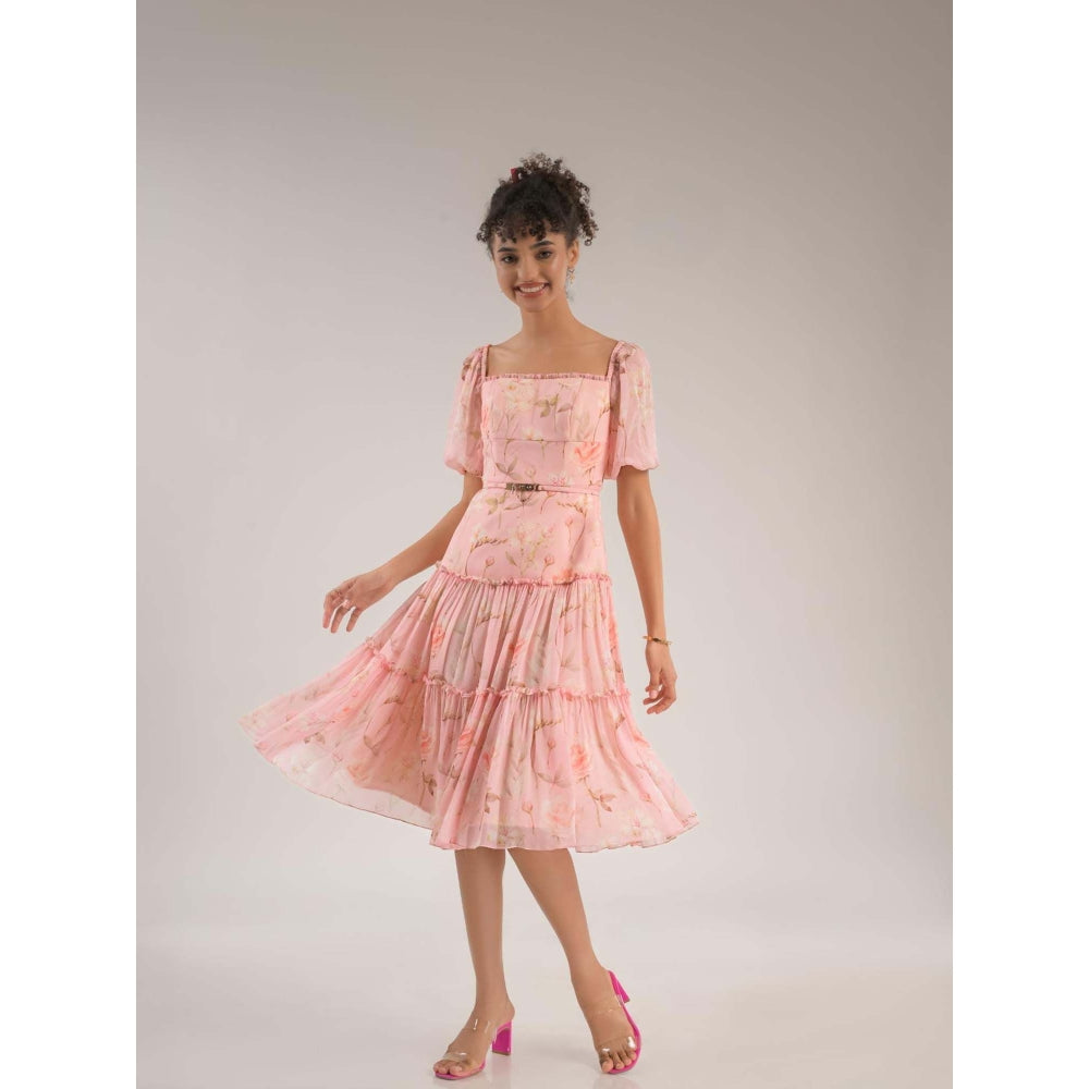 Natalia Livingston Dahlia Pink Floral Dress