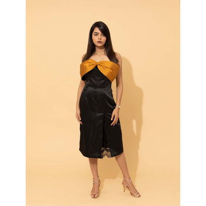 Natalia Livingston Aurora Black Bow Dress