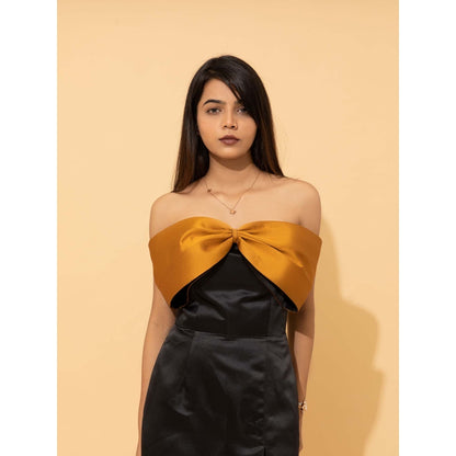Natalia Livingston Aurora Black Bow Dress