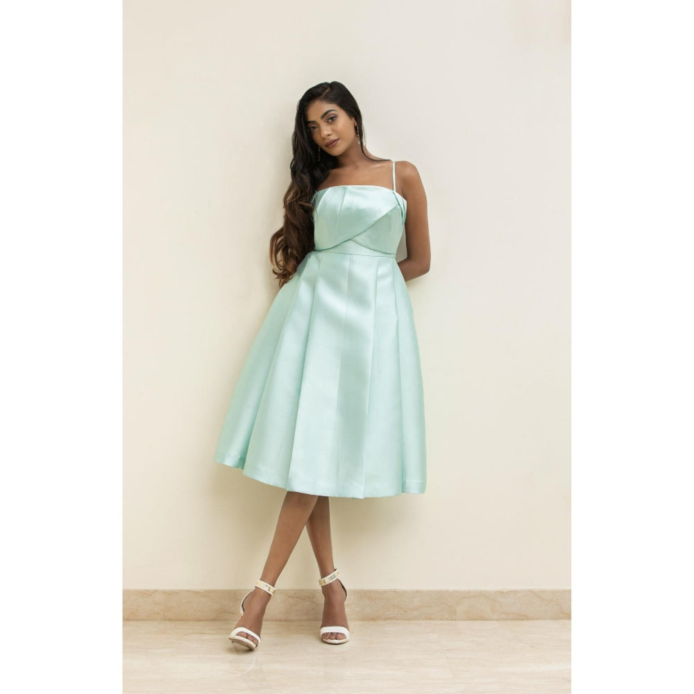 Natalia Livingston Aurora Mint Green Solid Dress