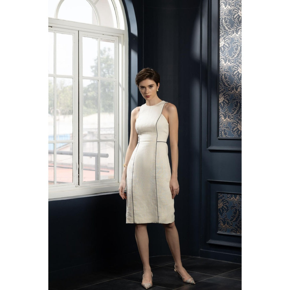 Natalia Livingston Audrey Chic Off White Dress