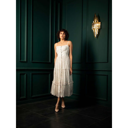 Natalia Livingston Dahlia Botanic Midi Dress