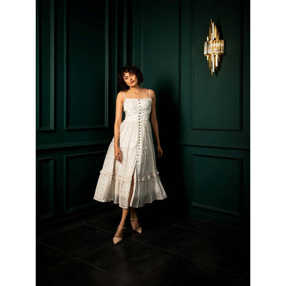 Natalia Livingston Dahlia Botanic Midi Dress