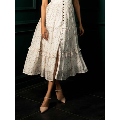 Natalia Livingston Dahlia Botanic Midi Dress