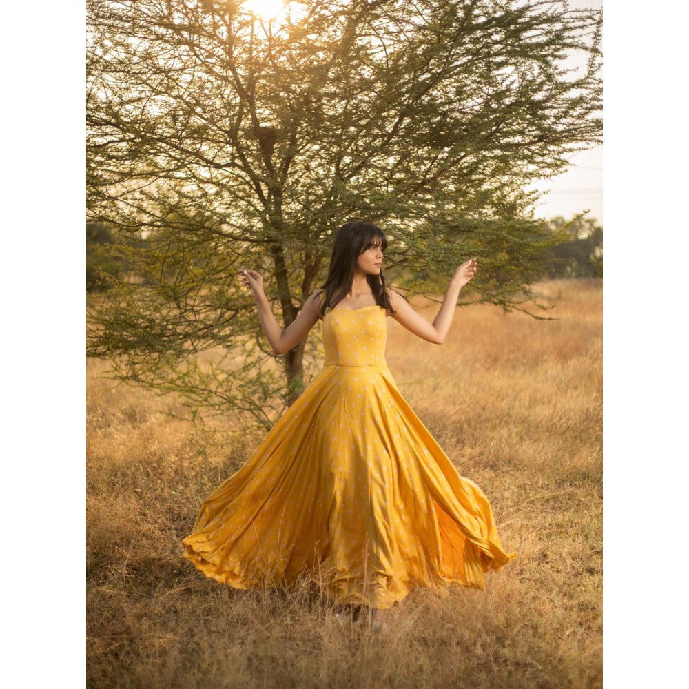 Natalia Livingston Mia Mustard Dress