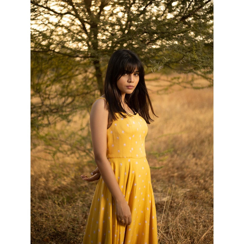 Natalia Livingston Mia Mustard Dress