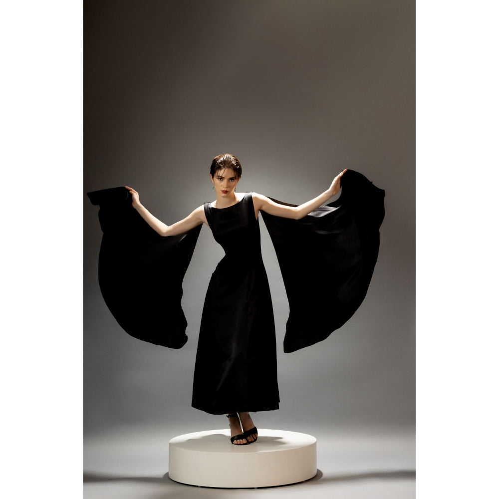 Natalia Livingston Black Audrey Valencia Dress