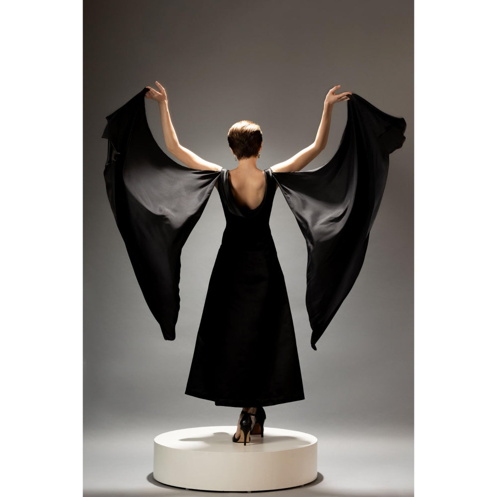 Natalia Livingston Black Audrey Valencia Dress