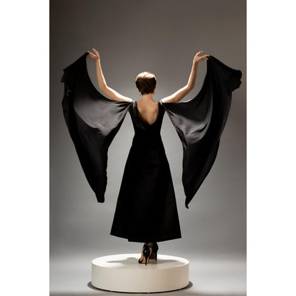 Natalia Livingston Black Audrey Valencia Dress