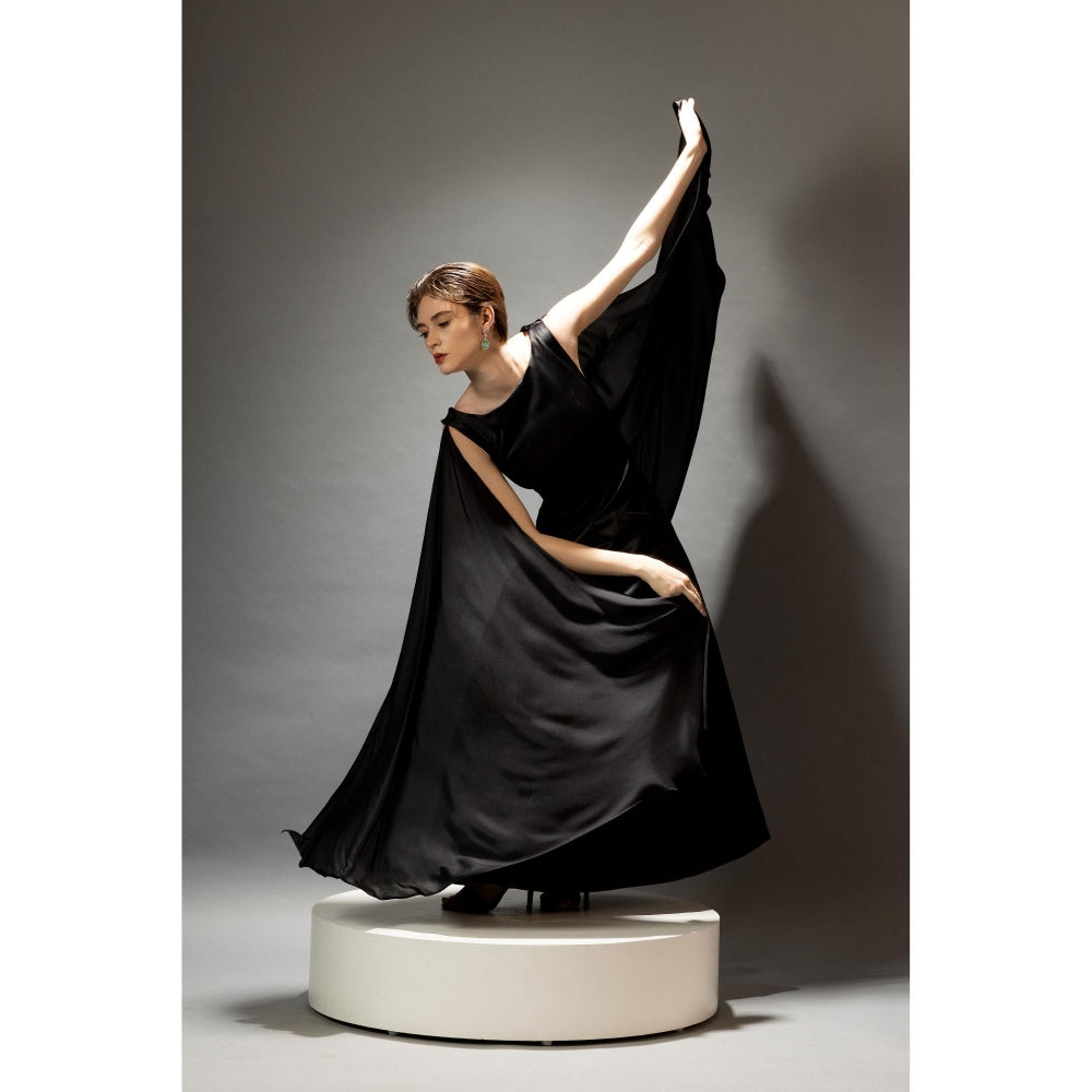 Natalia Livingston Black Audrey Valencia Dress