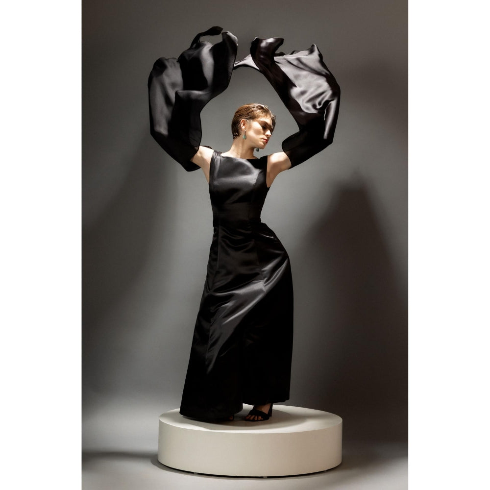 Natalia Livingston Black Audrey Valencia Dress