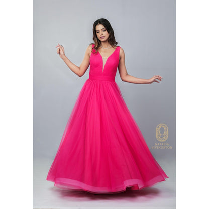 Natalia Livingston Thea Fuchsia Pink Dress