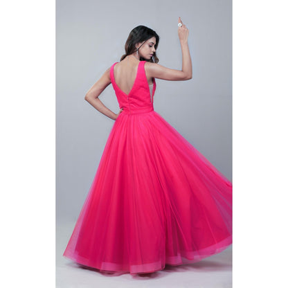 Natalia Livingston Thea Fuchsia Pink Dress