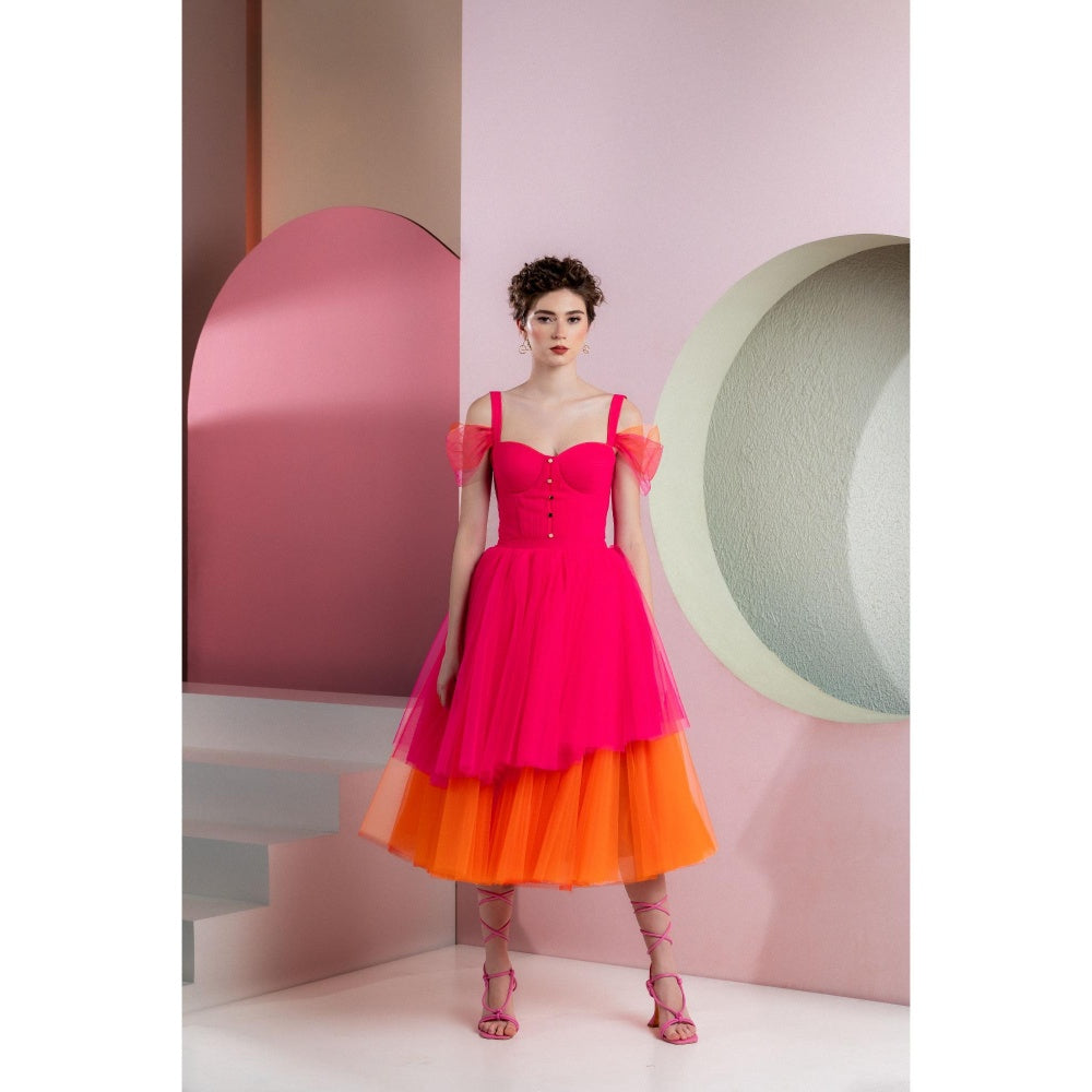 Natalia Livingston Thea Pink Fusion Dress