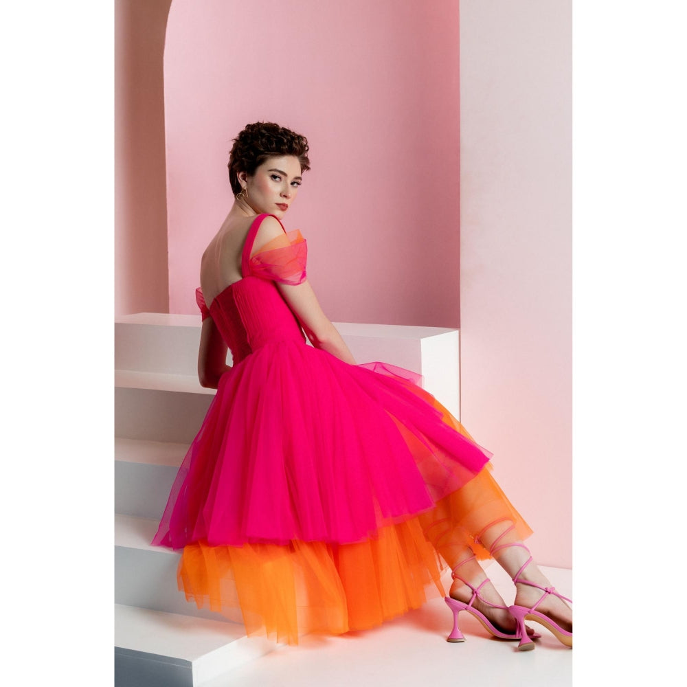 Natalia Livingston Thea Pink Fusion Dress