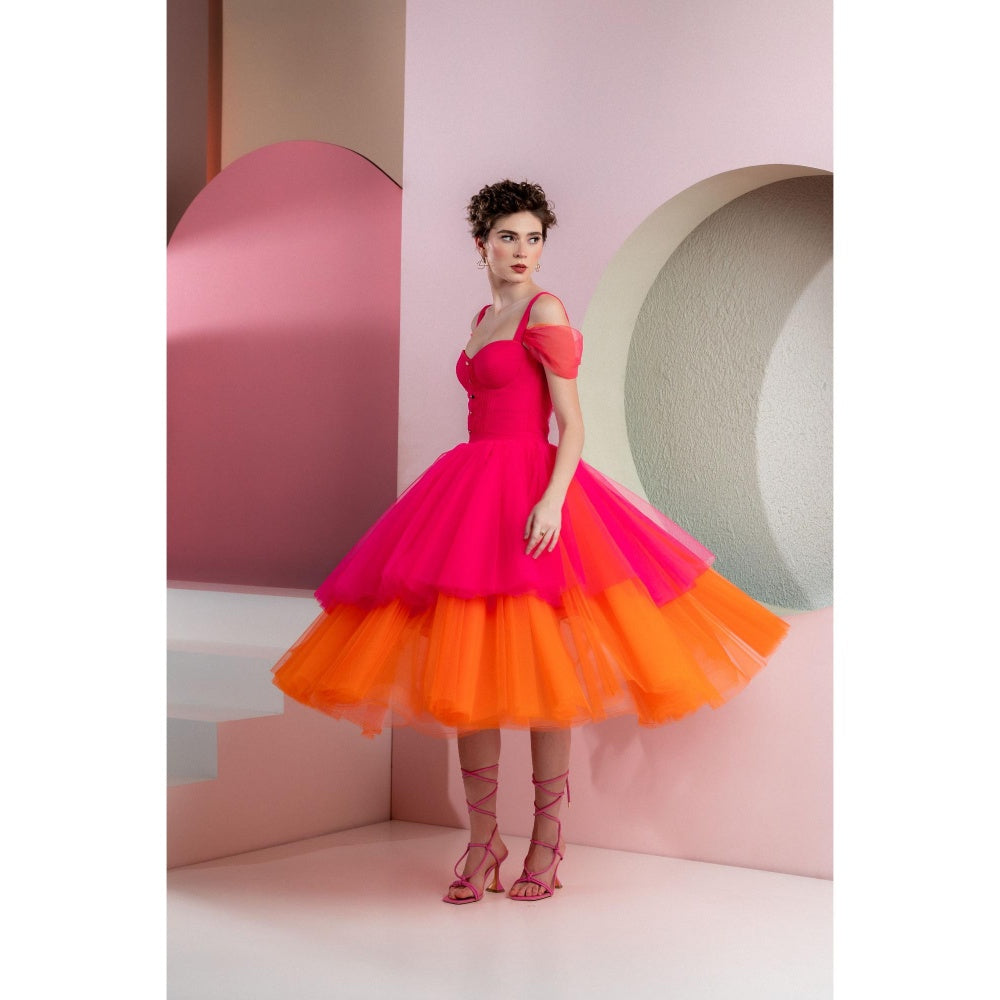 Natalia Livingston Thea Pink Fusion Dress