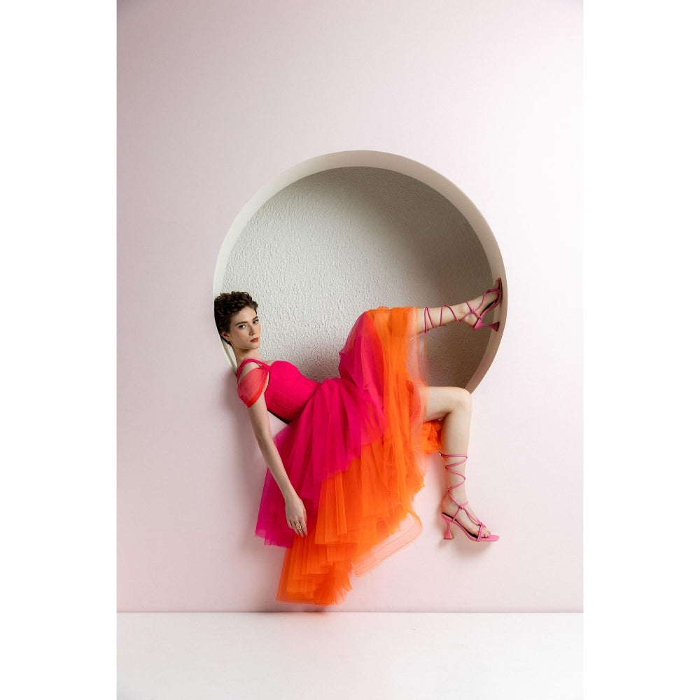 Natalia Livingston Thea Pink Fusion Dress