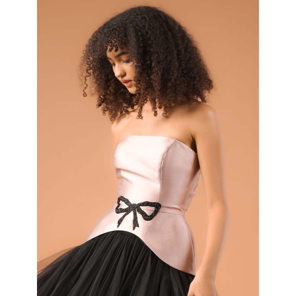 Natalia Livingston Audrey Rose Gold Corset Top