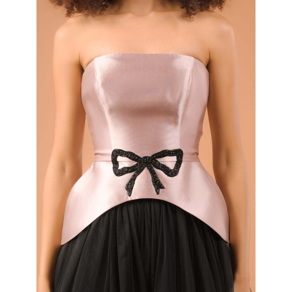 Natalia Livingston Audrey Rose Gold Corset Top