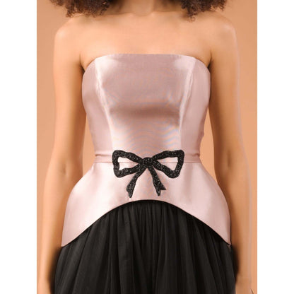 Natalia Livingston Audrey Rose Gold Corset Top