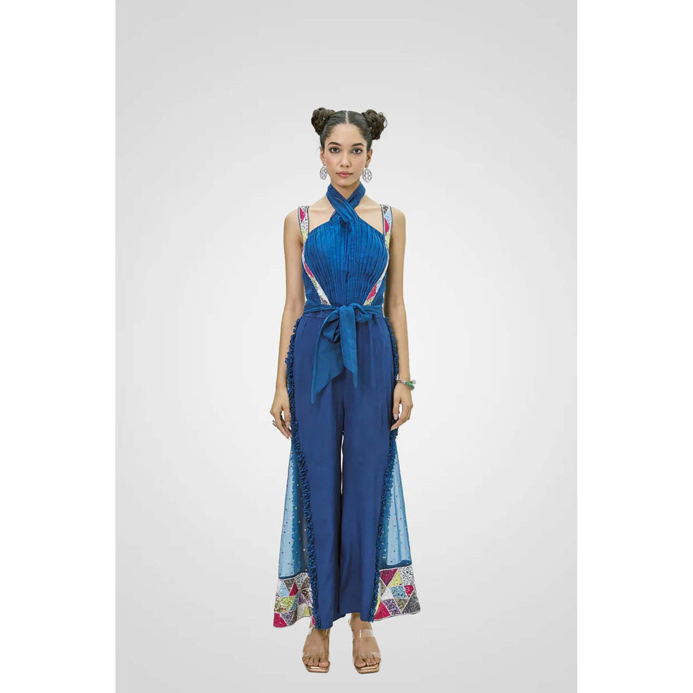 NAVA AURA Navy Blue Azure Allure Jumpsuit