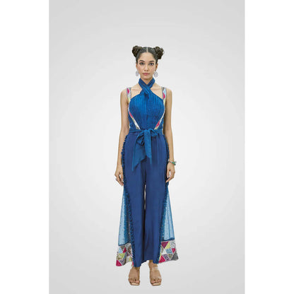 NAVA AURA Navy Blue Azure Allure Jumpsuit