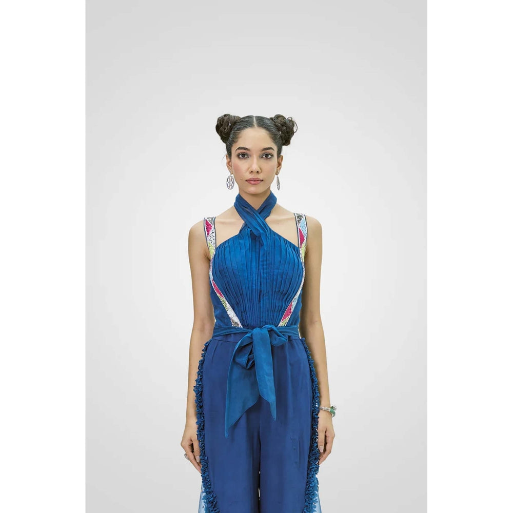 NAVA AURA Navy Blue Azure Allure Jumpsuit