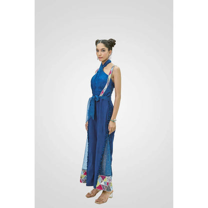 NAVA AURA Navy Blue Azure Allure Jumpsuit