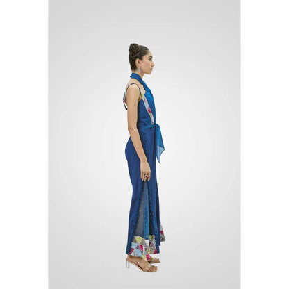 NAVA AURA Navy Blue Azure Allure Jumpsuit