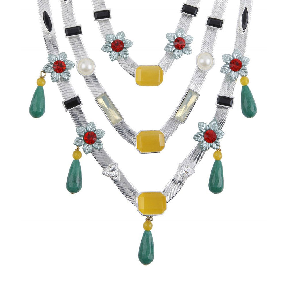 Valliyan Three Layer Candy Necklace