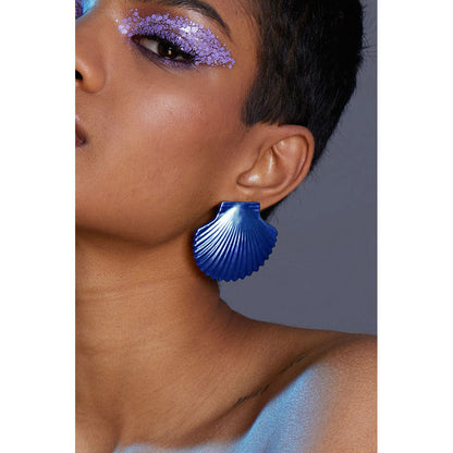 Valliyan Blue Tops Shell Earring