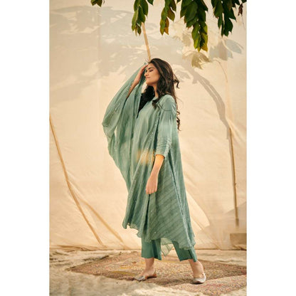 Neelu Sethi Cotton Embroidered Kurta With Pant and Dupatta (Set of 3)