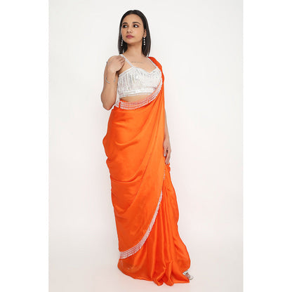 Neha Mehra Silver Sequins Embroidered Stitched Blouse