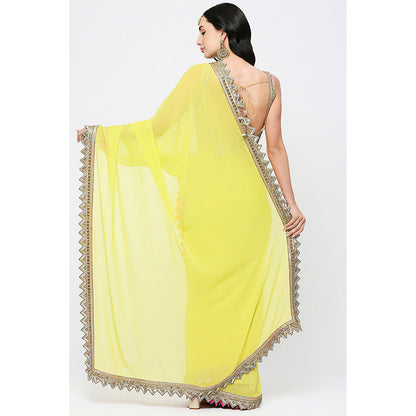 Neha Mehra Gold Embroidered Stitched Blouse