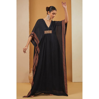 Neha Khullar Black Kaftan Dress