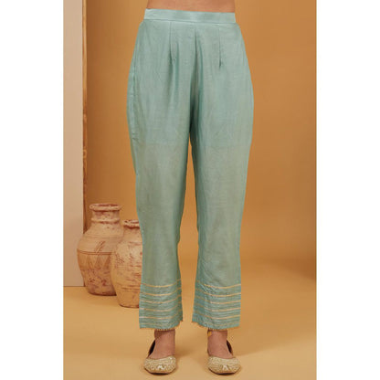 Neha Khullar Blue Kurta with Pant and Dupatta (Set of 3)