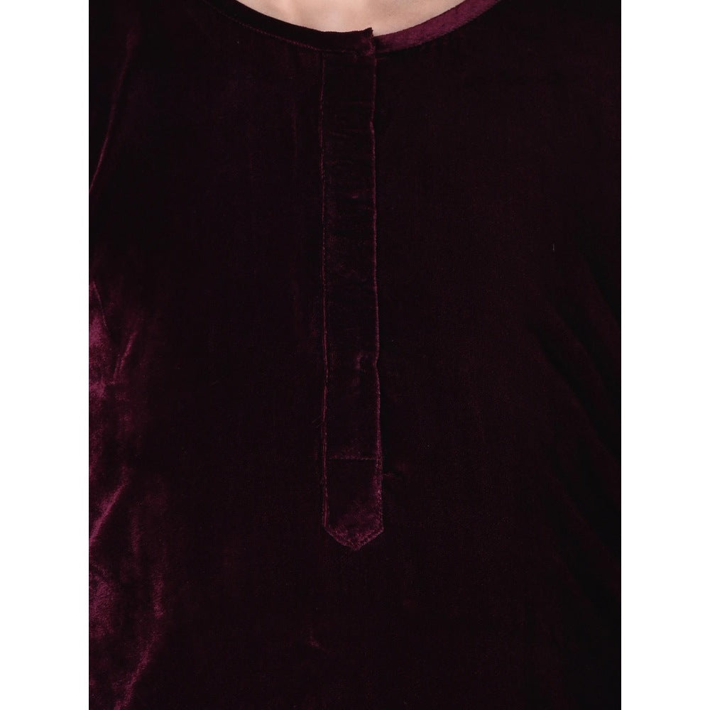 Neha Tarun Grey Anarkali Kurta with Embroidered Kaftan Style Cape and Churidar (Set of 3)