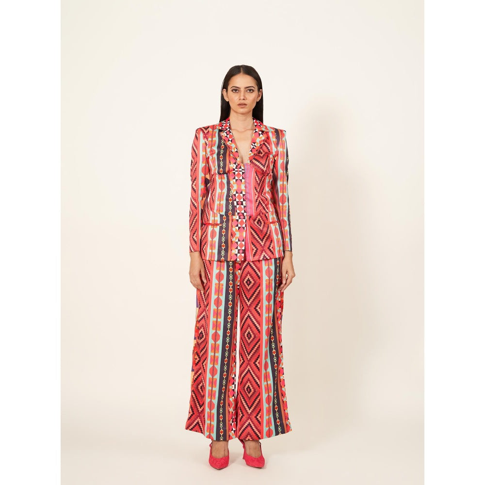 Neha Tarun Digital Printed Corseted Co-Ord (Set of 2)