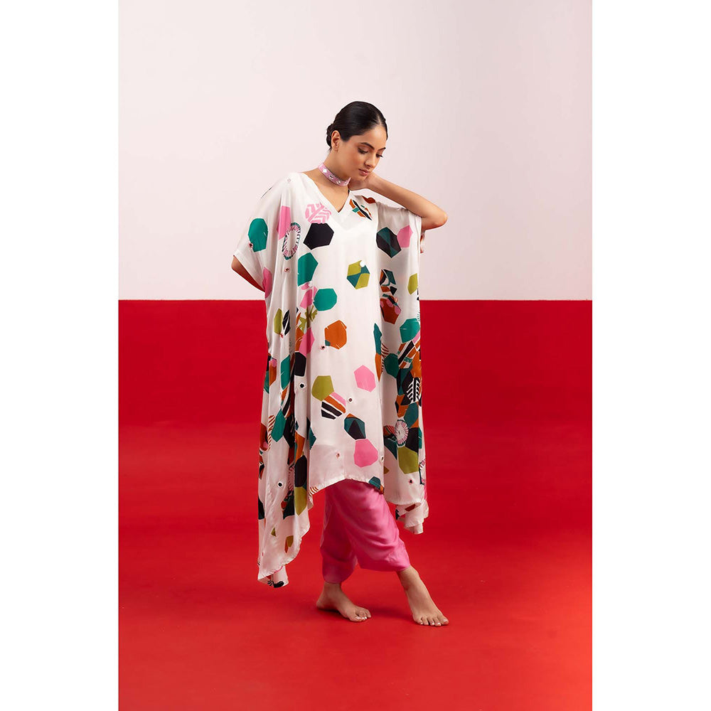 NEHER Mosa White Kaftan with Pant