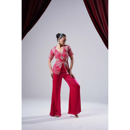 Nidhi Gupta Designs Pink Nifa Co-Ord (Set of 2)