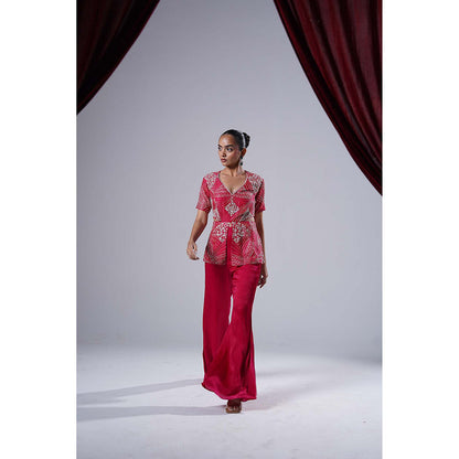 Nidhi Gupta Designs Pink Nifa Co-Ord (Set of 2)