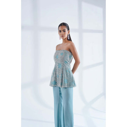 Nidhi Gupta Designs Blue Serene Co-Ord (Set of 2)