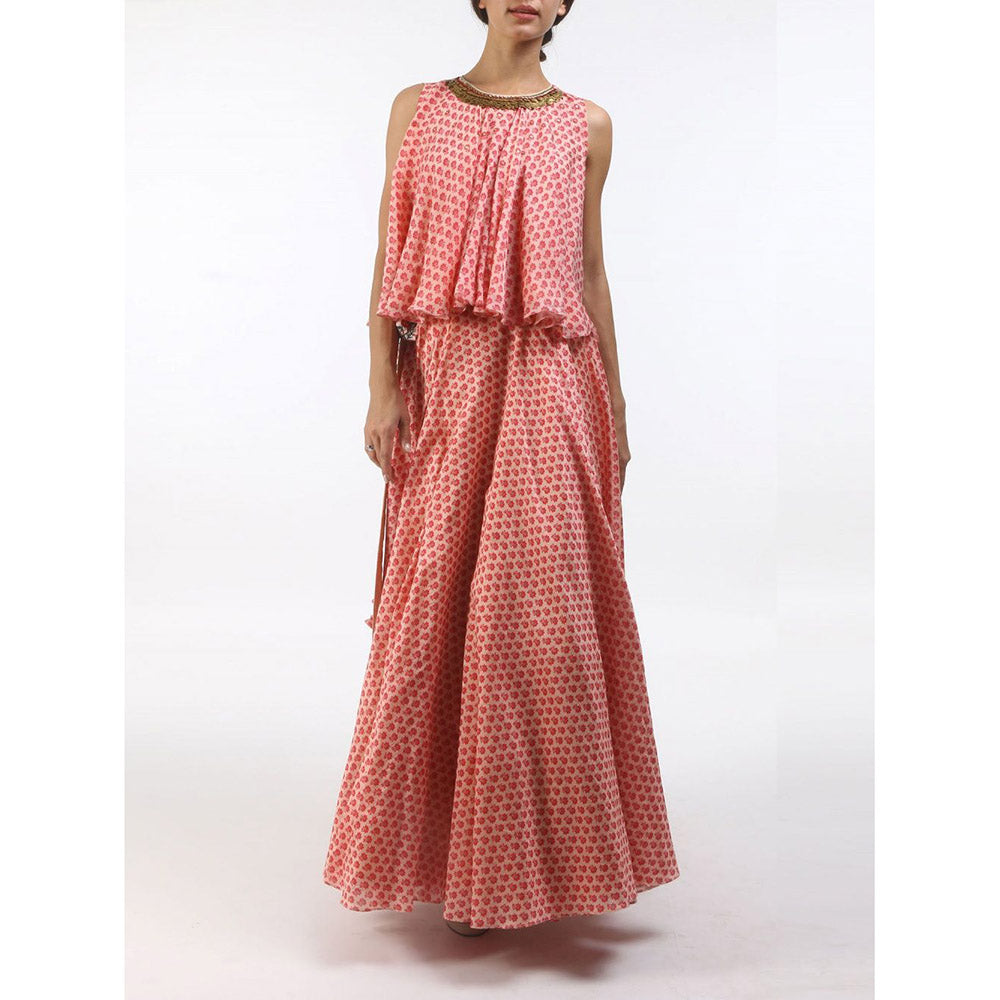 Nikasha Bloom Chanderi Lehenga