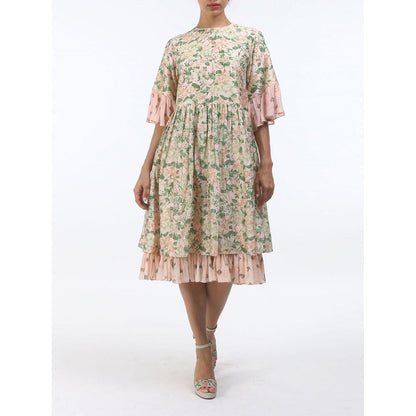 Nikasha Bloom Salmon Pink Bibi Jaal Dress