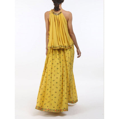 Nikasha Bloom Pitambari Yellow Lehenga Set